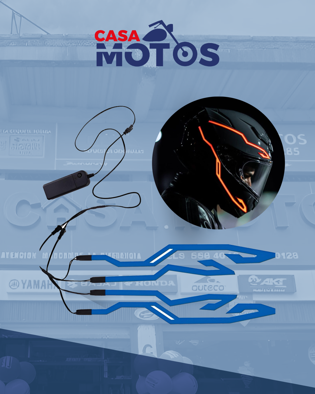 Luces led para casco