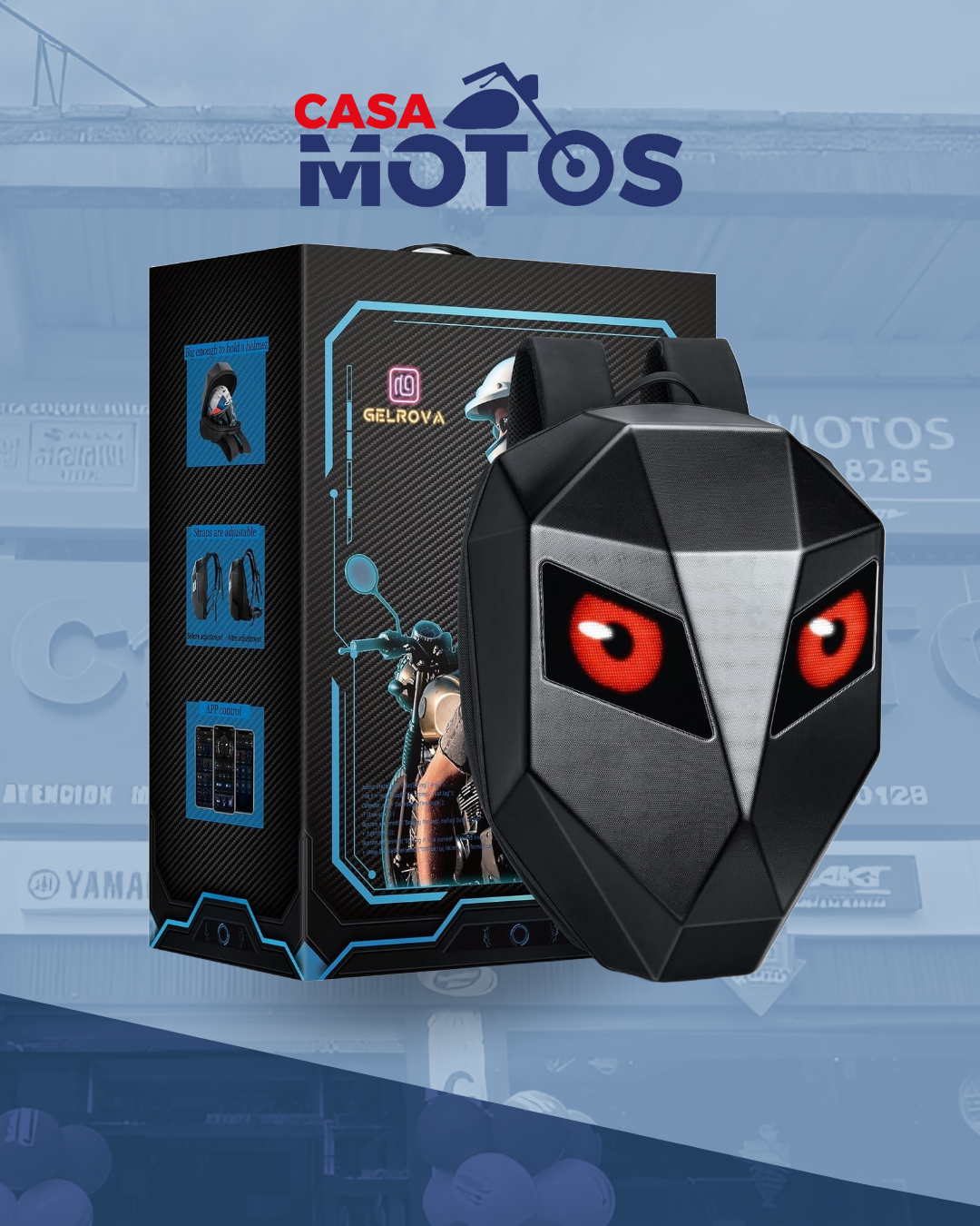 Mochila inteligente anti golpes