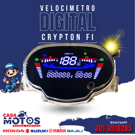 Velocímetro de crypton fi digital 🔥
