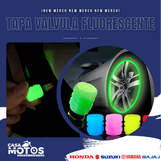 Par tapa válvula fluorescente
