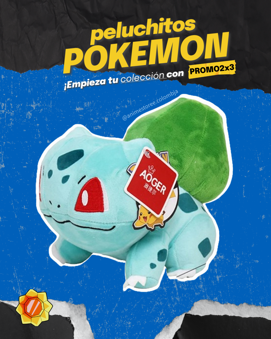 Peluches alta calidad | Pokemon | Promo 3x2